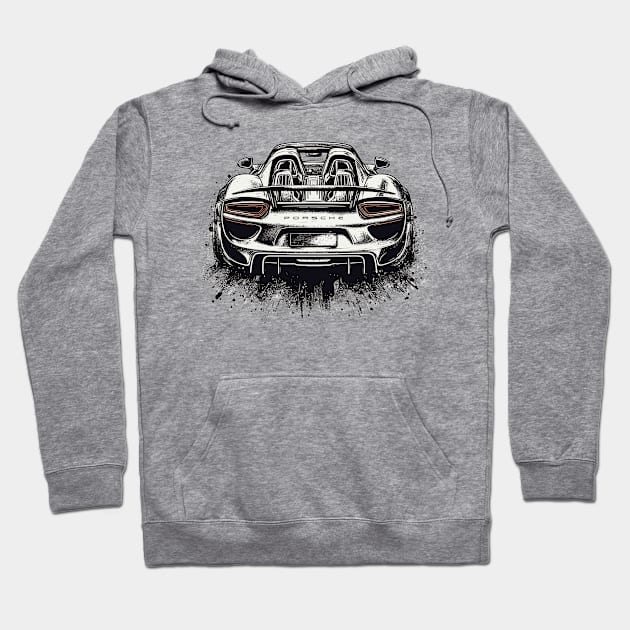 Porsche 918 Spyder Hoodie by Vehicles-Art